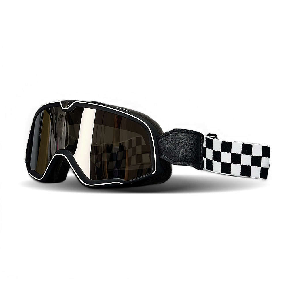 Motorcycle Gear Vintage - แว่นตาสำหรับหมวกกันน็อคแบบเรโทร แว่นนักบิน ป้องกันลม แว่นกันแดดวิบาก แว่นตาสำหรับหมวกกันน็อควินเทจ แว่นตาสำหรับปั่นจักรยาน