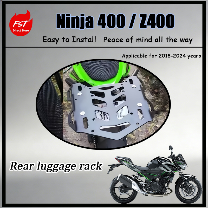 Motorcycle Gear Rack - แร็คท้ายรถมอเตอร์ไซค์สำหรับ Ninja 400 Z400 ปี 18-24