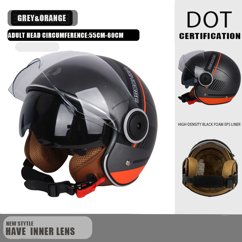 Motorcycle Gear Vintage - การรับรอง DOT มอเตอร์ไซค์ Casco Go Kart