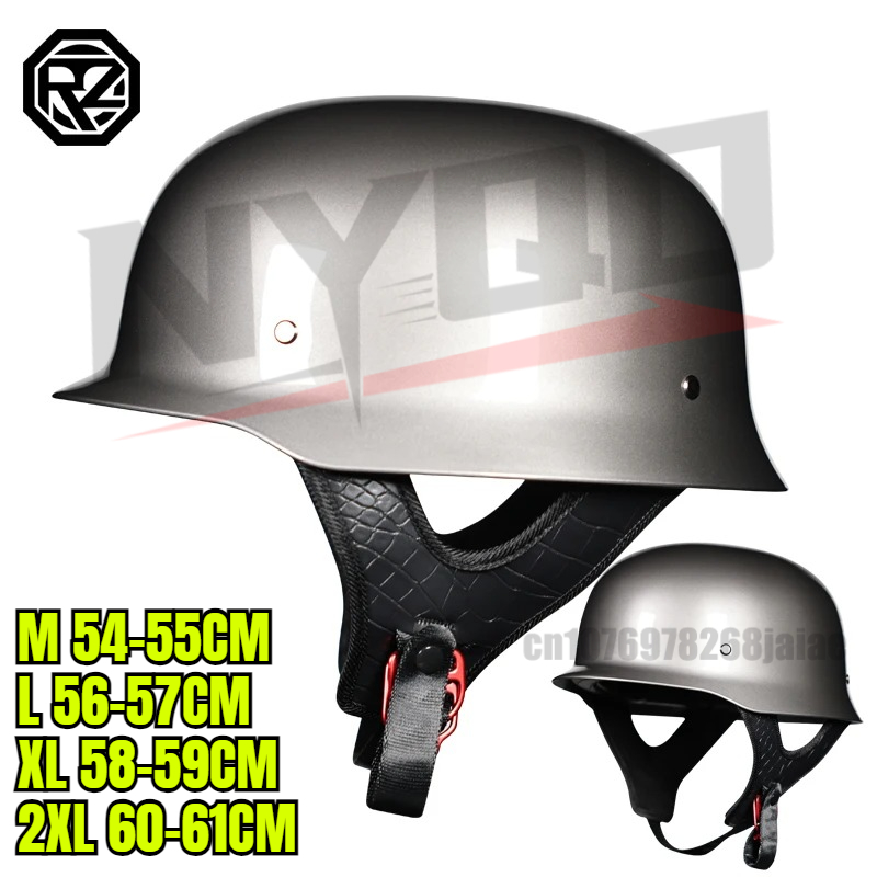 Motorcycle Gear Vintage - หมวกกันน็อครถจักรยานยนต์คลาสสิกเยอรมัน Vintage Moto หมวกกันน็อก Retro Casco
