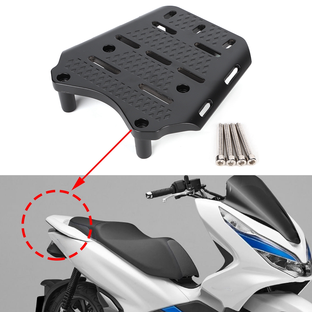 Motorcycle Gear Rack - ชั้นวางสัมภาระด้านหลังสําหรับอลูมิเนียม CNC รถจักรยานยนต์ชั้นวางสัมภาระด้านหลังชั้นวางของสําหรับ PCX 125 150