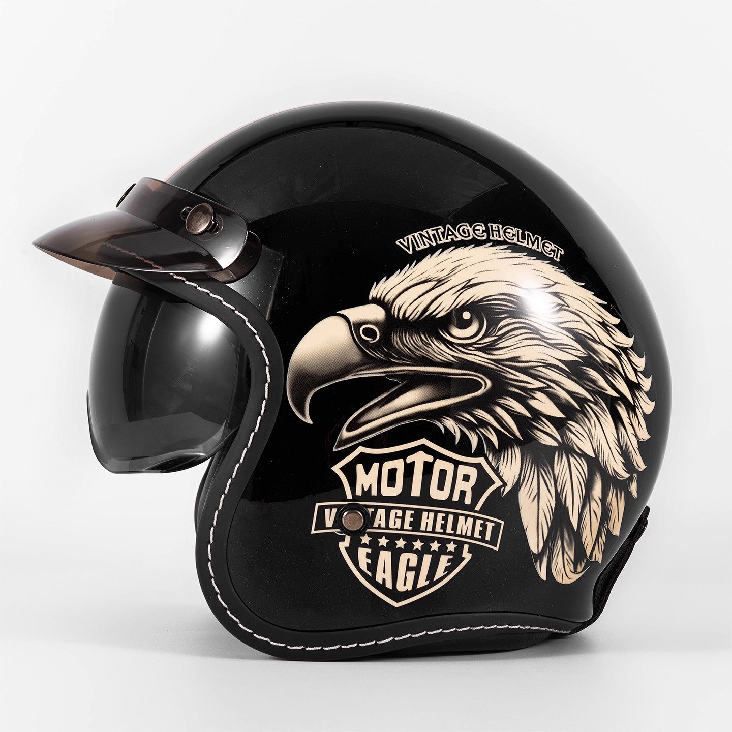 หมวกกันน็อคมอเตอร์ไซค์แบบสามส่ - Motorcycle Gear Vintage บทวิจารณ์และราคา