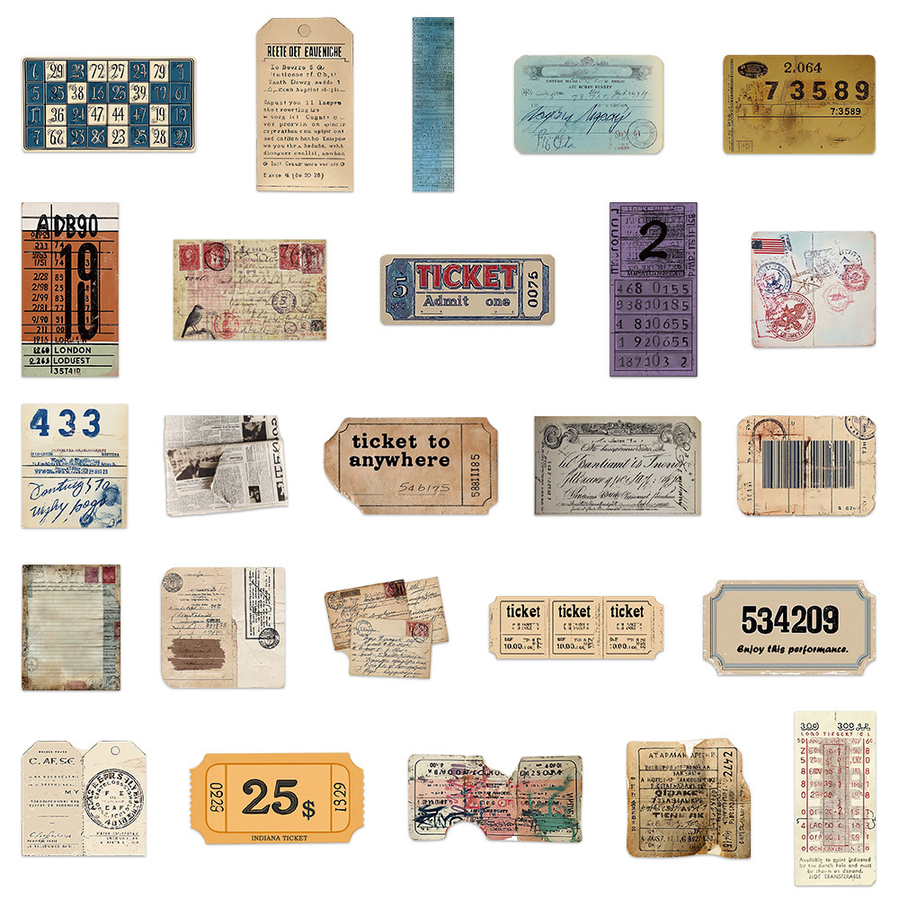 สติกเกอร์ลายวินเทจ 50/100 ชิ้น - Motorcycle Gear Vintage บทวิจารณ์และราคา