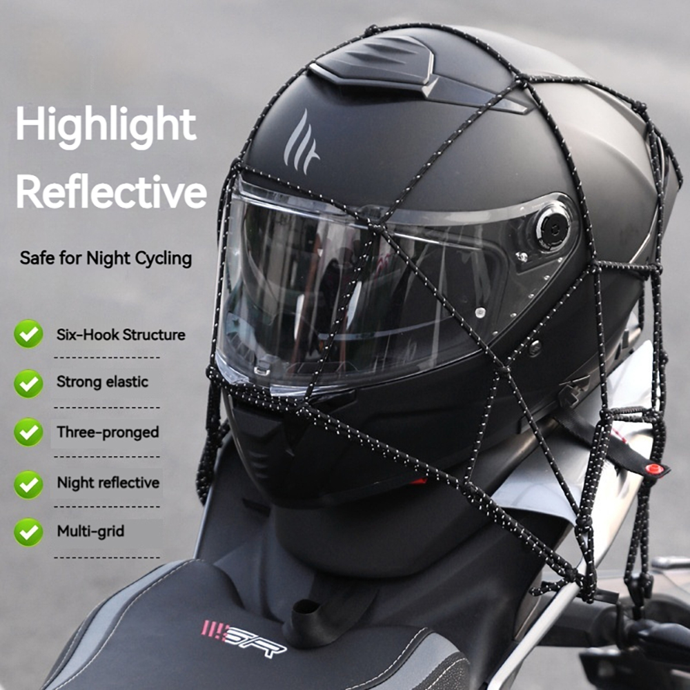 6 ตะขอกระเป๋าสุทธิเกียร์ป้องกั - Motorcycle Gear Rack บทวิจารณ์และราคา