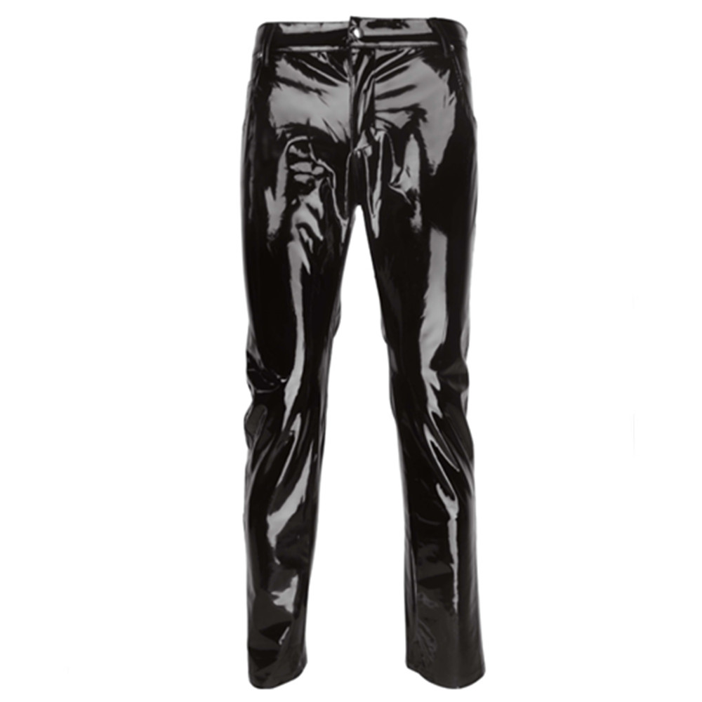 เงา PVC Latex กางเกงผู้ชายรถจั - Motorcycle Gear Mens บทวิจารณ์และราคา