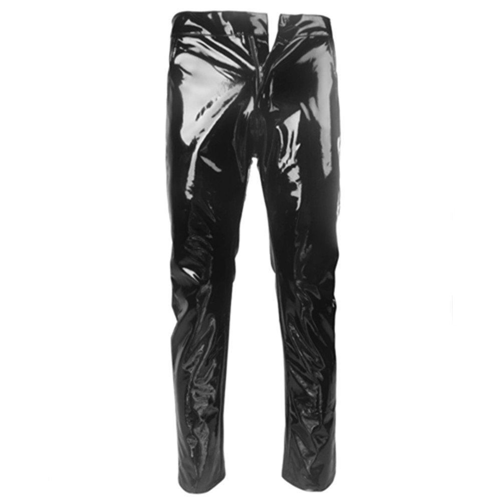 เงา PVC Latex กางเกงผู้ชายรถจั - Motorcycle Gear Mens บทวิจารณ์และราคา