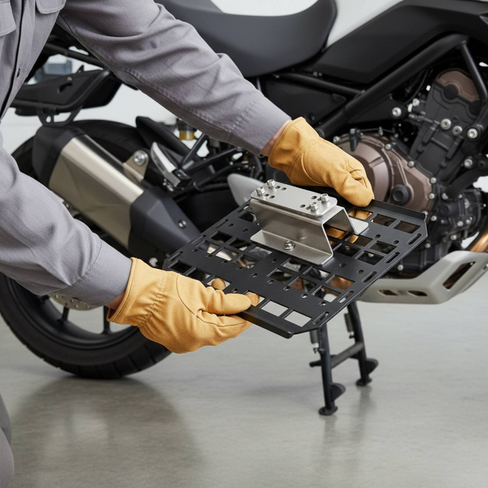 ที่แขวนกล่องข้างมอเตอร์ไซค์ แบ - Motorcycle Gear Rack บทวิจารณ์และราคา