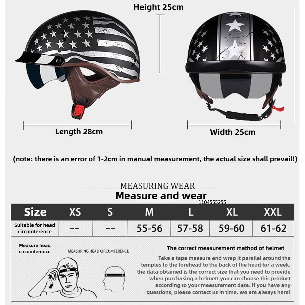 หมวกกันน็อคสำหรับรถจักรยานยนต์ - Motorcycle Gear Vintage บทวิจารณ์และราคา