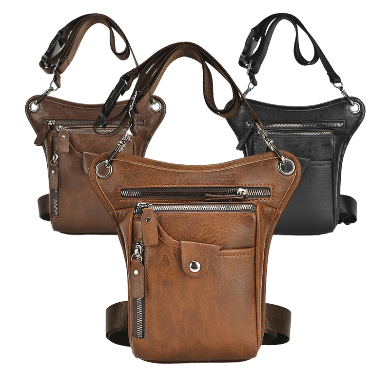 Vintage Pu หนังเอว Pack กระเป๋ - Motorcycle Gear Vintage บทวิจารณ์และราคา