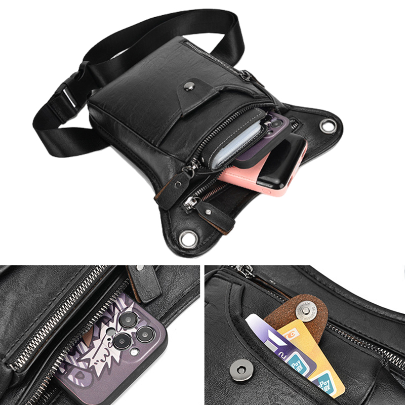 Vintage Pu หนังเอว Pack กระเป๋ - Motorcycle Gear Vintage บทวิจารณ์และราคา